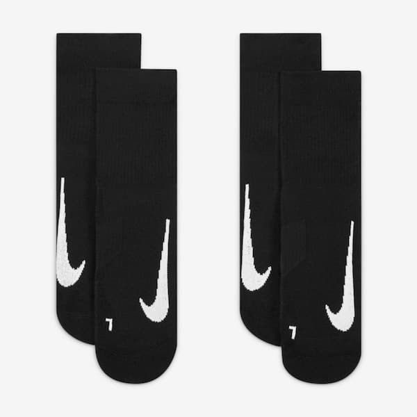 Kit de Meias Para Corrida Nike Multiplier Max Ankle Adulto 2 Pares