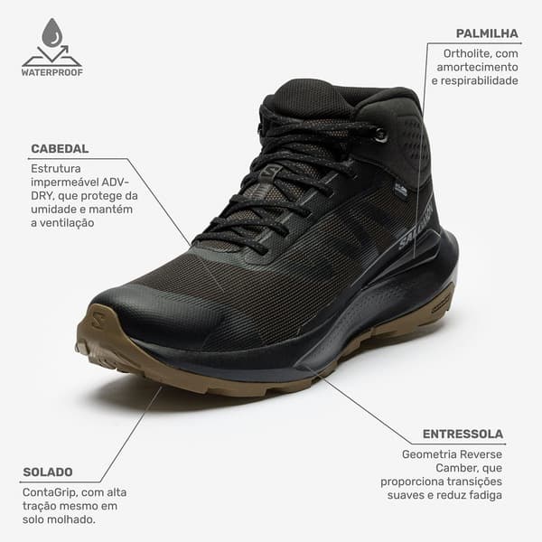 Bota Masculina Salomon Elixir Tour Mid