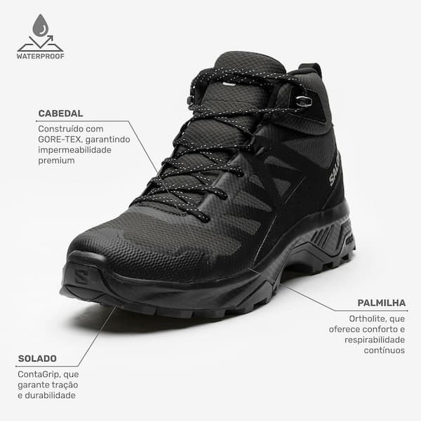 Bota Masculina Salomon Exeo Mid GTX