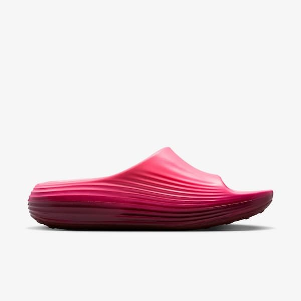 Nike Reactx Rejuven8 Slide sintético rosa, confortável e estiloso para uso casual.