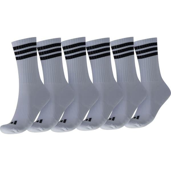 Kit de Meia adidas Sportswear Três Listras Essentials Crew com 3 Pares