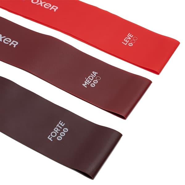 Kit Faixas Elásticas Oxer 3 Unidades