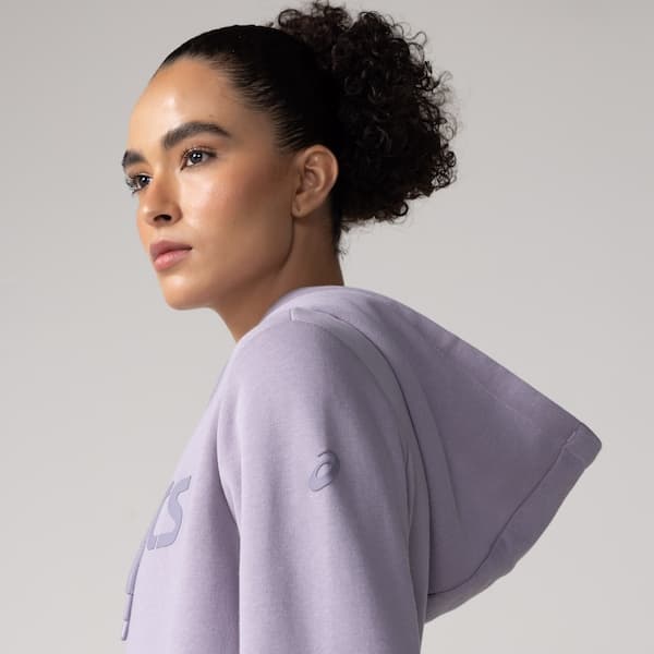 Blusão Moletom ASICS Canguru Com Fleece Feminino