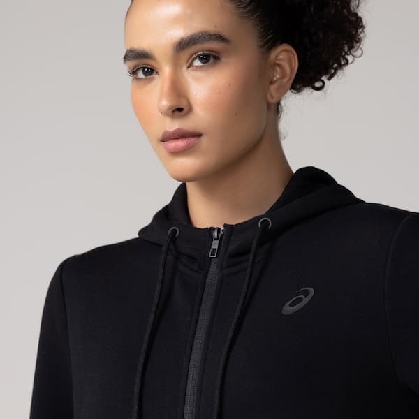 Jaqueta Moletom ASICS Canguru Com Fleece Feminino