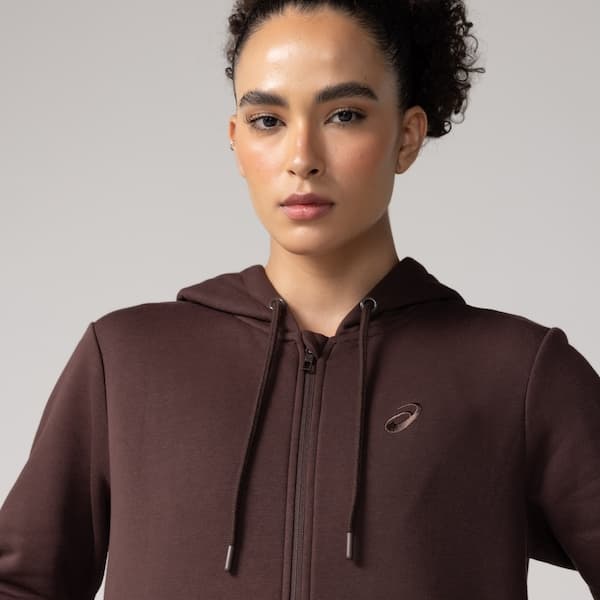 Jaqueta Moletom ASICS Canguru Com Fleece Feminino