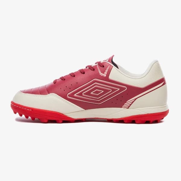 Chuteira Society Adulto Umbro Neocomfort vermelho branco