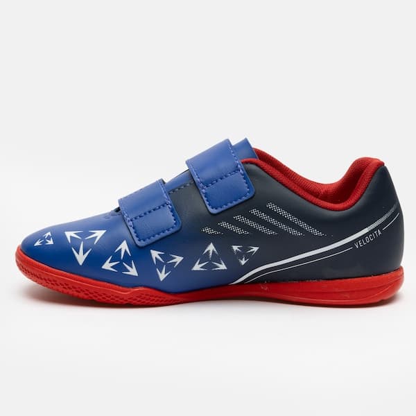 Chuteira Futsal Infantil Umbro Velocita Azul, Preta e Branca