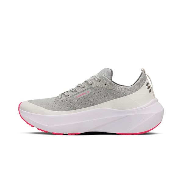 Tênis de corrida unissex Olympikus Corre 5 cinza rosa branco