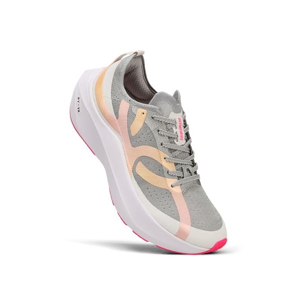 Olympikus Corre 5 Tênis de Corrida Unissex Cinza Rosa Branco, design inovador.