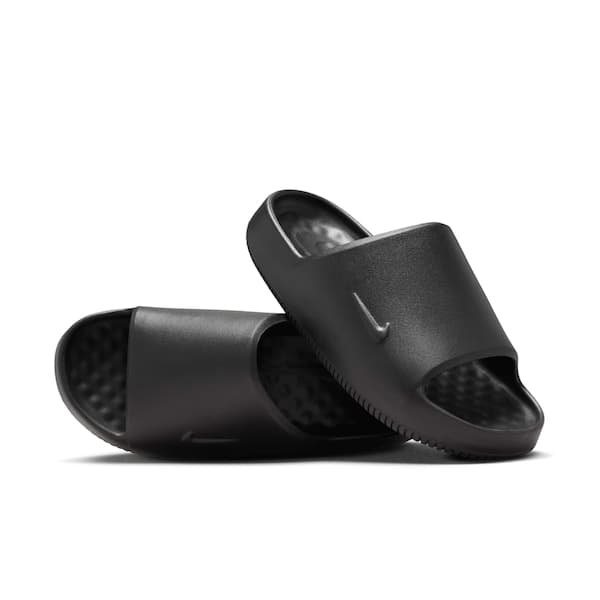 Chinelo Nike Calm Slide 20 Masculino preto com detalhes texturizados