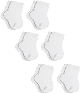 Kit 6 Pares Meia Lupo Bebê Algodão Lisa