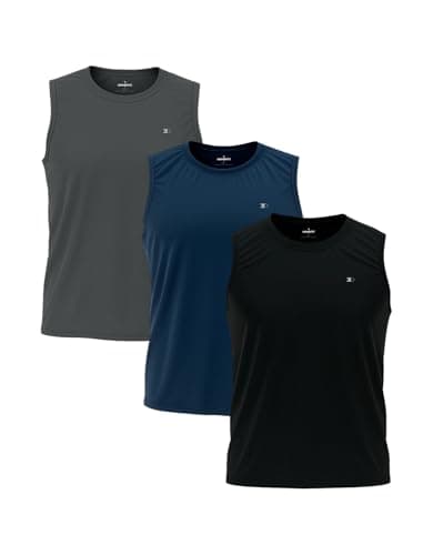 Kit 3 Regatas Sandrini Dry Fit Masculinas Camiseta Regata Esportiva para Academia e Treino (BR, Alfa, P, Regular, Sortido)