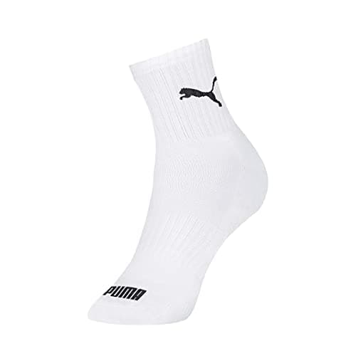 Meia Esportiva Cano Médio, Puma, Masculino, Branco/Cinza/Preto, 39/43