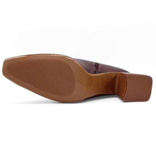 Bota Feminina Vizzano Napa Genebra – Elegância e Versatilidade para o Dia a Dia (1, Burgundy, Padrão, BR, Adulto, Numérico, 39)