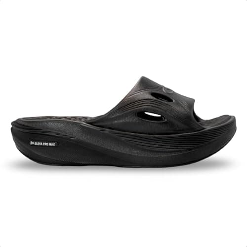 Chinelo masculino preto Olympikus Pos Corre com design ergonômico e ventilação