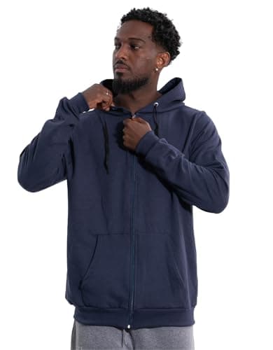Casaco Blusa Moletom Masculino Capuz ziper Canguru Jaqueta De Frio Inverno (BR, Numérico, 1, Regular, Regular, M, Azul Marinho)