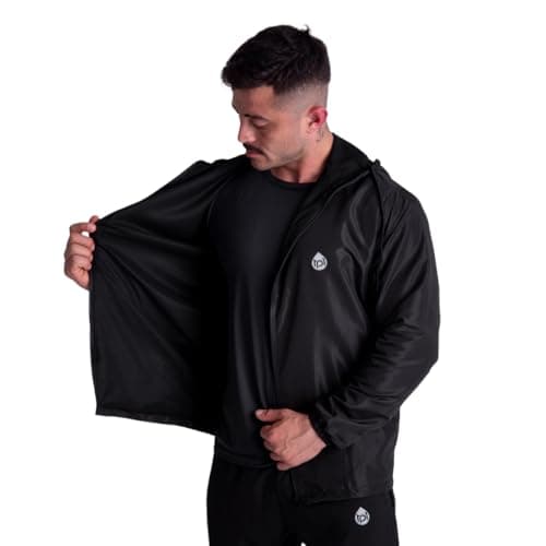 Jaqueta Corta Vento Masculina Imperméavel Forrada Esportiva Proteção Contra Chuva Type One (BR, Alfa, GG, Regular, Regular, Preto)