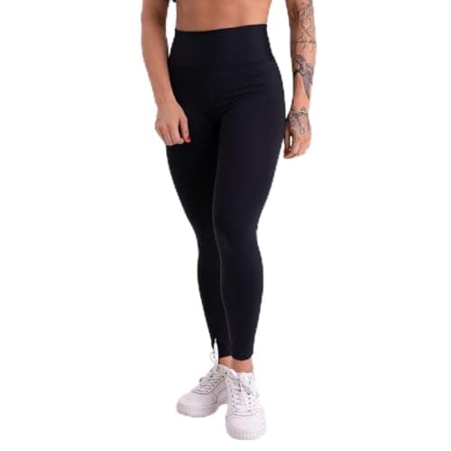 Calça Leg Legging Feminina Zero Transparência Academia Esportiva (BR, Alfa, GG, Regular, Regular, Preto)