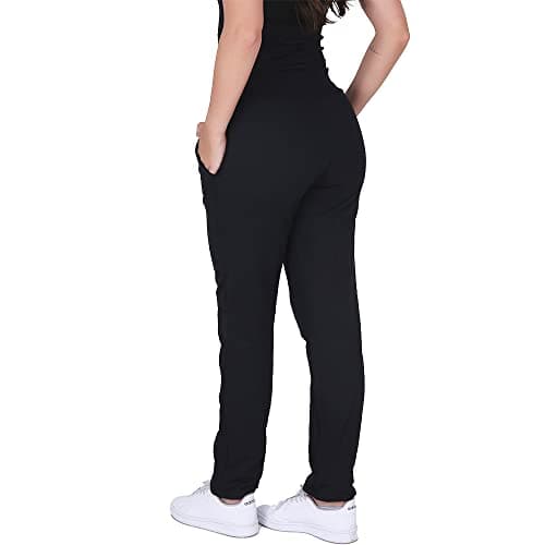 Click Kit com 2 Calças de Moletom Feminina Felpada Peluciada Quentinha com Bolsos Largos GG Grafite/Branco