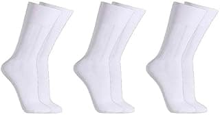 QLC SPORT Kit C/3 Pares de Meias Sociais Microfibra - Branco Cor:Branco;Tamanho:Unico