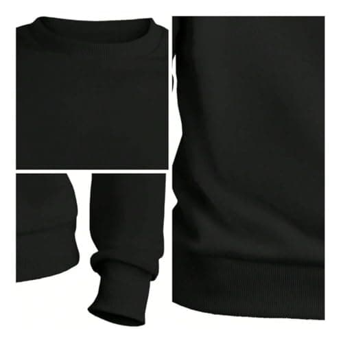 Kit 2 Moletom Gola Careca Flanelado New York Estampa Macio Estiloso - Preto/Branco/M