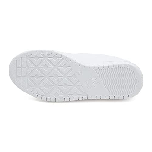 Solado do tênis feminino branco Vizzano Leve Casual com padrão de ondas para melhor aderência.