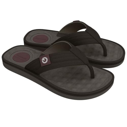 Chinelo Cartago Alabama Unissex Marrom Escuro com Sola Ergonômica e Tiras Ajustáveis