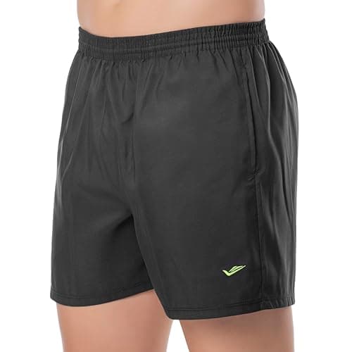 ELITE Short Academia Masculino Dry Fit Microfibra Fitness Esportivo, Preto, G