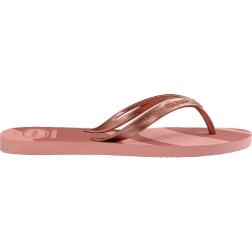 Havaianas Elegance Flip Flop feminino, rosa, borracha, estilo minimalista.