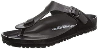 Chinelo feminino BIRKENSTOCK preto com sola de borracha e logotipo na sola