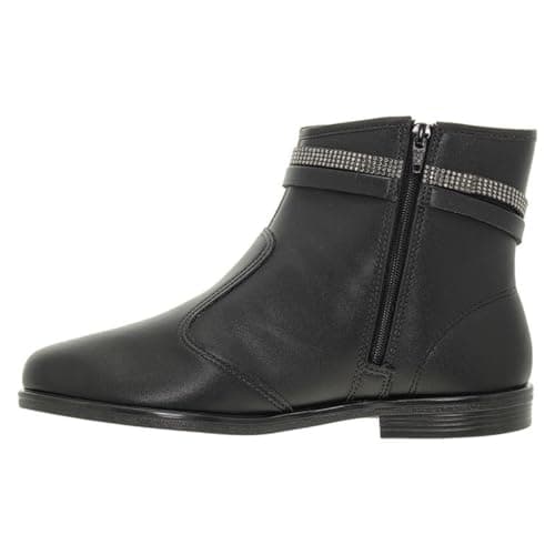 Bota Cano Curto Beira Rio Napa Estonia Salto Baixo - Confortável Leve e Uso no Dia a Dia (Preto, Bota, BR, Adulto, Numérico, 36)