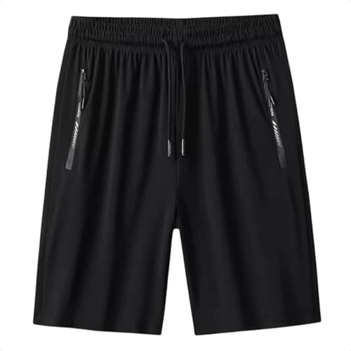 Bermuda Masculina Dry Fit Academia Treino Esportiva Corrida Fitness (BR, Alfa, GG, Regular, Regular, Preto)