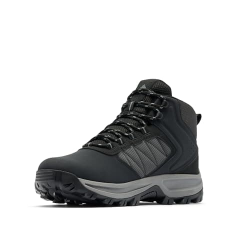 Columbia Bota masculina impermeável Transverse Hike, Aço preto/cinza ti, 41