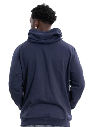Casaco Blusa Moletom Masculino Capuz ziper Canguru Jaqueta De Frio Inverno (BR, Numérico, 1, Regular, Regular, M, Azul Marinho)