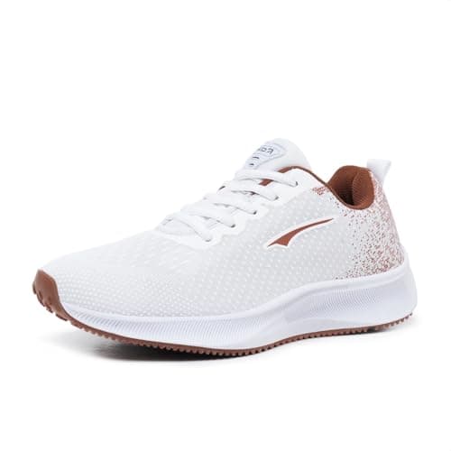 Tênis Yes Basic Feminino Branco com sola marrom e detalhes em preto.