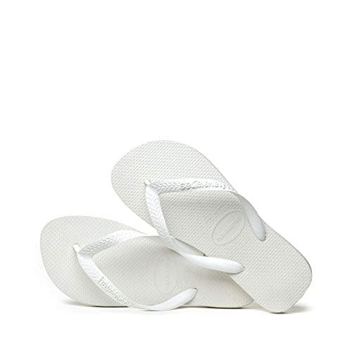 Havaianas Top Flip Flop Adulto Unisex Branco 37/38 mostrando detalhes do solado.