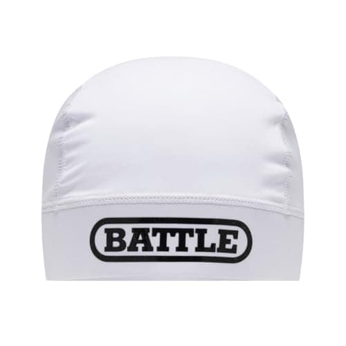 Battle Boné esportivo com absorção de umidade, elástico ventilado, Branco, Tamanho Único