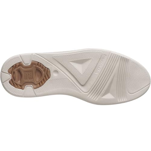 Sola do tênis masculino Pegada Casual, tecnologia Levitech, branco e marrom.