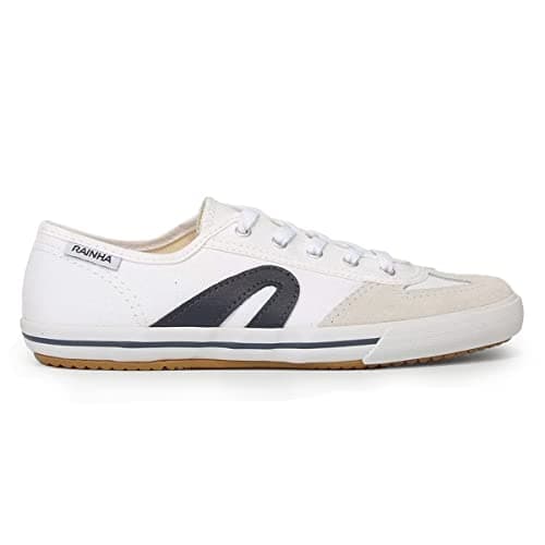 Tênis Casual Masculino Branco e Marinho Rainha VL 2500