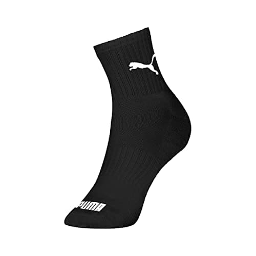 Meia Esportiva Cano Médio, Puma, Masculino, Branco/Cinza/Preto, 39/43