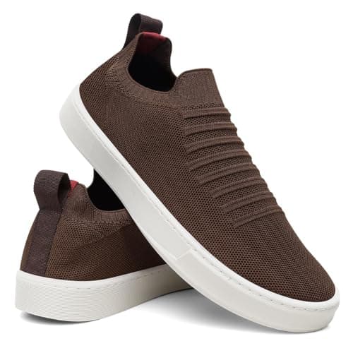 Tênis Masculino Casual Sapatênis Urbano Slip On Iate - Marrom/41