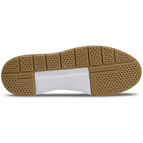 Sola do Tênis Olympikus Versa Masculino Casual com Detalhes em Branco e Marrom.