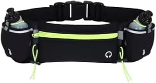 Cinto Hidratação Corrida Pochete Com 2 Garrafas Porta Celular Running Cinto De Hidratação Corrida Com 2 Garrafas (verde)