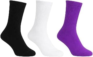 Genérico Kit 3 Meias Esportivas Corrida Academia Ciclismo Cano Médio Alto 15cm, Poliamida, Semi Compressiva, Tamanho 36-43, Unissex