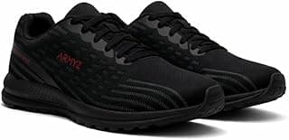 Tênis esportivo ARMYZ preto e cinza, antiderrapante, ventilado, logotipo lateral, ideal para academia e corrida