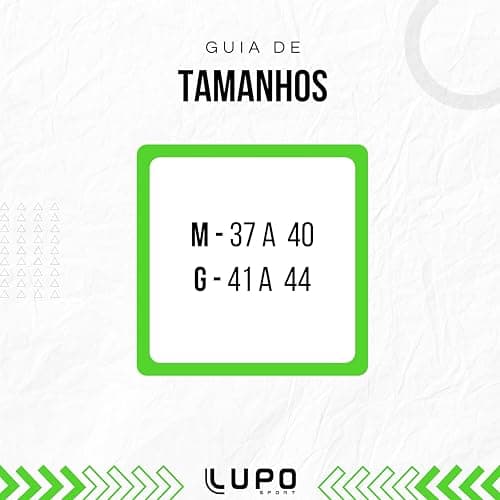 Lupo Kit 6 Pares de Meia Lupo Cano Médio Forro Atoalhado Punho Canelado Algodão Sport Original, 6 Preta, 41-44