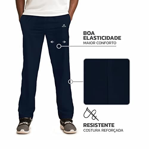 Calça Esportiva de Tactel CT-100 - Masculino - CBL-15100 (Azul Marinho, M)