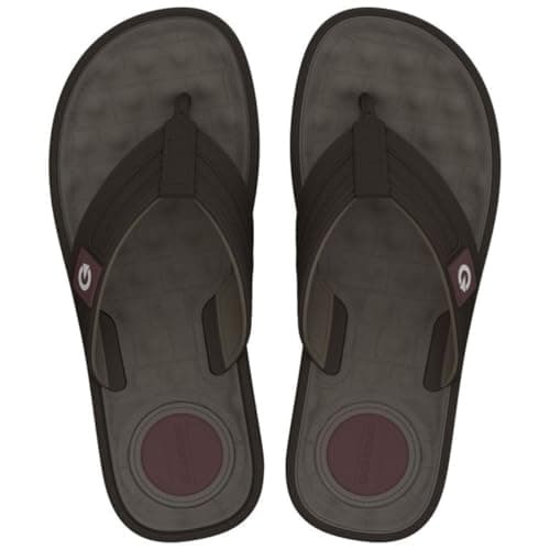 Chinelo Cartago Alabama Unissex Marrom Escuro com Sola Ergonômica e Tiras Ajustáveis