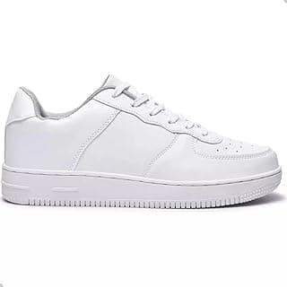 Tênis branco casual masculino e feminino com sola antiderrapante