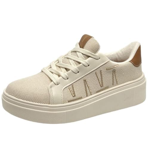 Tenis Casual Vizzano 1339332 bege com sola branca
